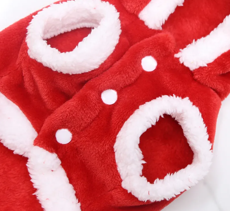 Vánoční plyšová vesta pro psa